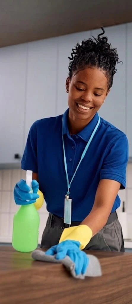 Cleaner vacuuming